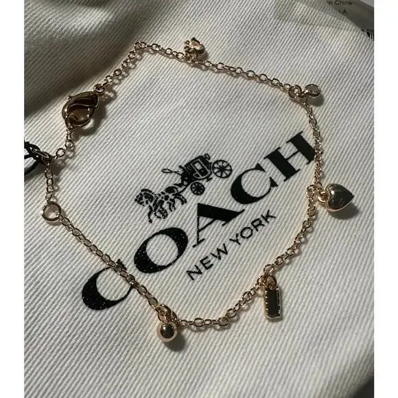 Signature Coach Necklace & Charm Bracelet Set for Spring and Summer Break NWT - Picture 6 of 12